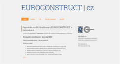 Desktop Screenshot of euroconstruct.cz