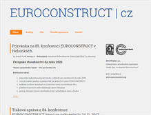 Tablet Screenshot of euroconstruct.cz